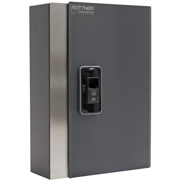 Depozitar chei ROTTNER Key Pro 68, Amprenta digitala, 265 x 385 x 95 mm, antracit