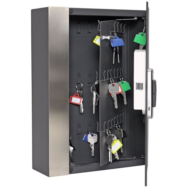 Depozitar chei ROTTNER Key Pro 68, Amprenta digitala, 265 x 385 x 95 mm, antracit