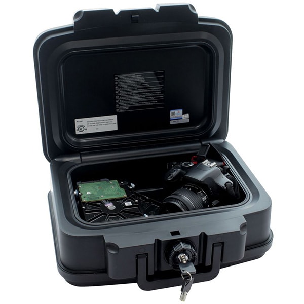 Caseta antifoc ROTTNER Fire Data Box 1, inchidere cheie, 382 x 165 x 324mm, negru