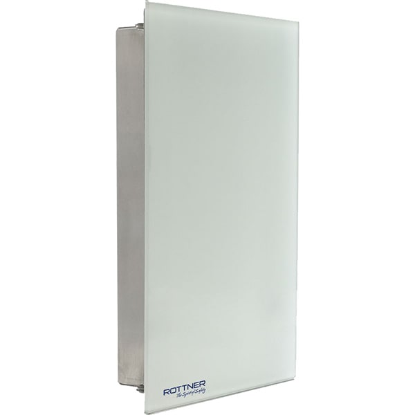Caseta chei Rottner Key Glass, inchidere magnetica, 195 x 295 x 35mm, alb