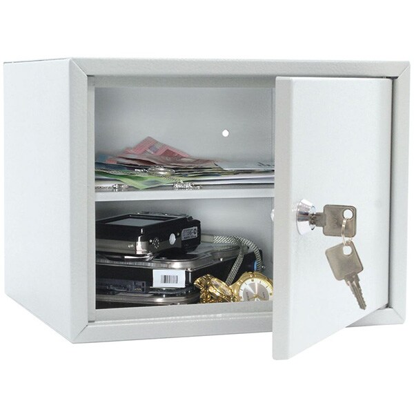 Caseta securitate ROTTNER Home Case 2, Inchidere cheie, 250 x 230 x 190 mm, gri