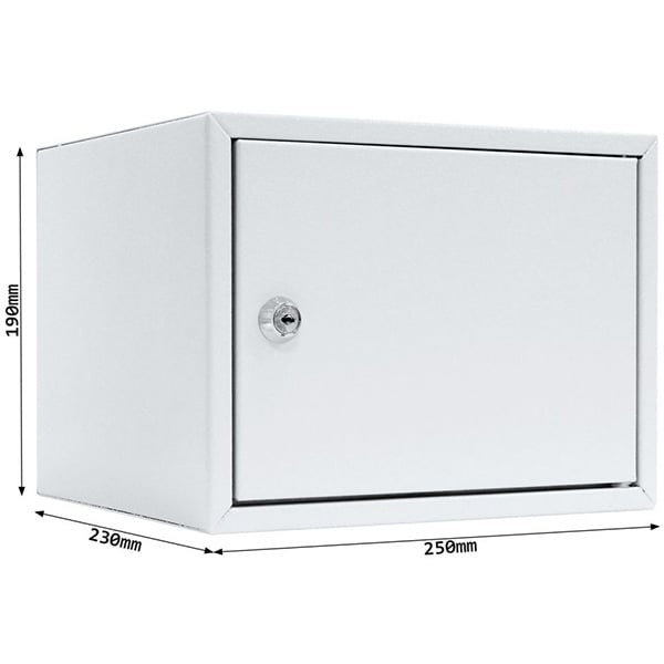 Caseta securitate ROTTNER Home Case 2, Inchidere cheie, 250 x 230 x 190 mm, gri