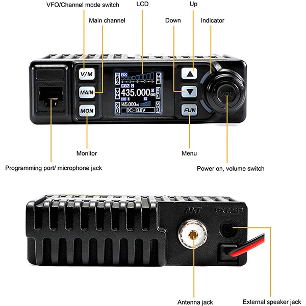 Statie radio VHF/UHF ANYTONE AT-779UV, 500 canale, Dual band