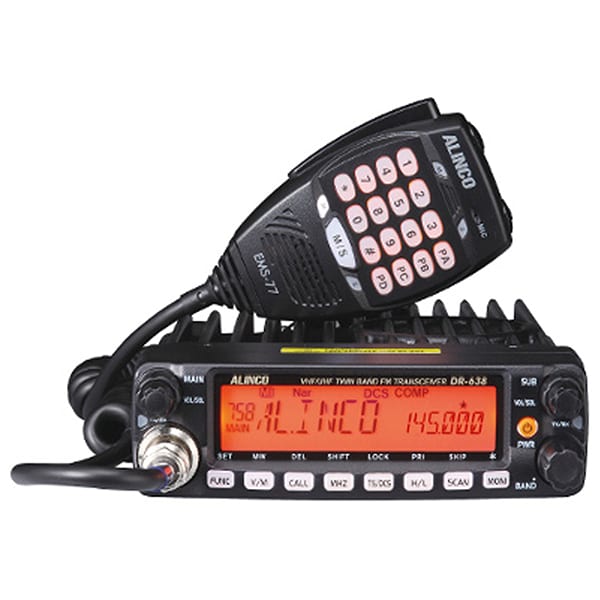 Statie radio VHF/UHF ALINCO DR-638HE, 500 canale