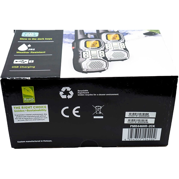 Statie radio PMR UNIDEN HR-2CK, 8 canale, 2 buc