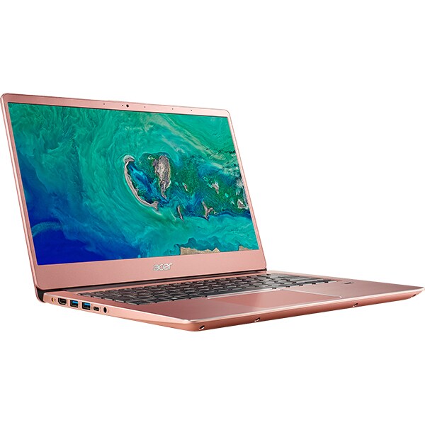 Laptop ACER Swift 3 SF314-56-52TG, Intel Core i5-8265U pana la 3.9GHz, 14" Full HD, 8GB, SSD 256GB, Intel UHD Graphics 620, Linux, Sakura Pink