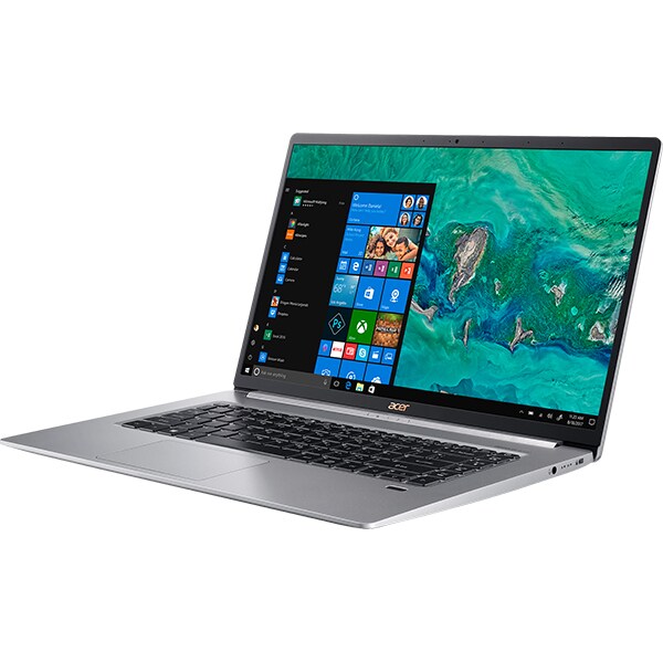 Laptop ACER Aspire Swift 5 SF515-51T-59MN, Intel Core i5-8265U pana la 3.9GHz, 15.6" Full HD Touch, 8GB, SSD 512GB, Intel UHD Graphics 620, Windows 10 Home, argintiu