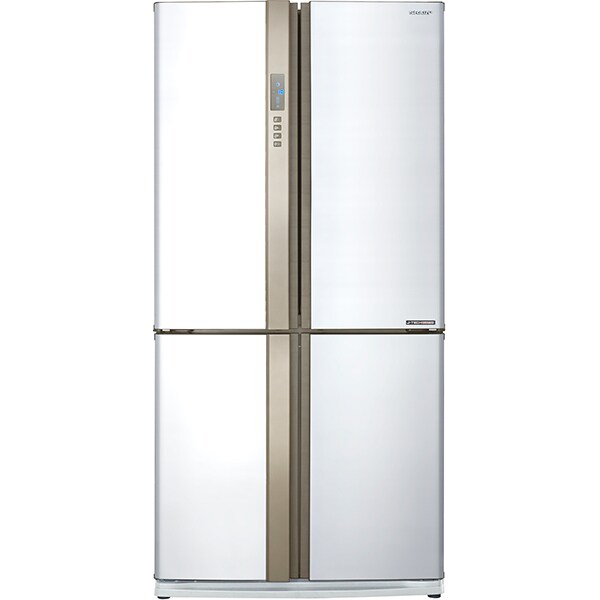 Side by Side SHARP SJ-EX820FWH, Hybrid Cooling, 605 l, H 183 cm, Clasa A++, alb