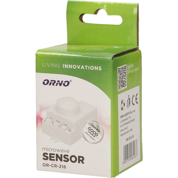 Senzor de miscare ORNO OR-CR-216, IP20, alb