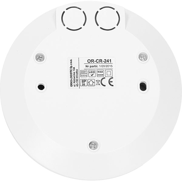 Senzor de miscare ORNO OR-CR-241, IP20, alb