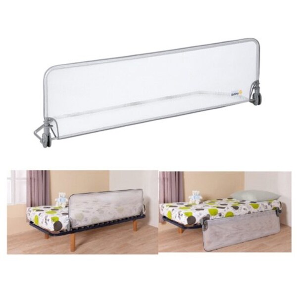 Bara protectie pat SAFETY 1ST 24770010, 90 cm, alb-gri