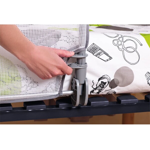 Bara protectie pat SAFETY 1ST 24770010, 90 cm, alb-gri