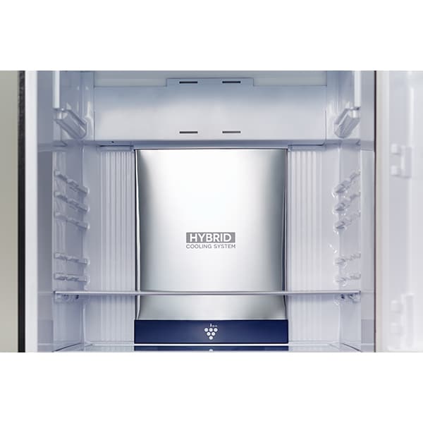 Frigider cu doua usi SHARP SJ-XG740GBK, Hybrid Cooling, 600 l, H 187 cm, Clasa A++, negru