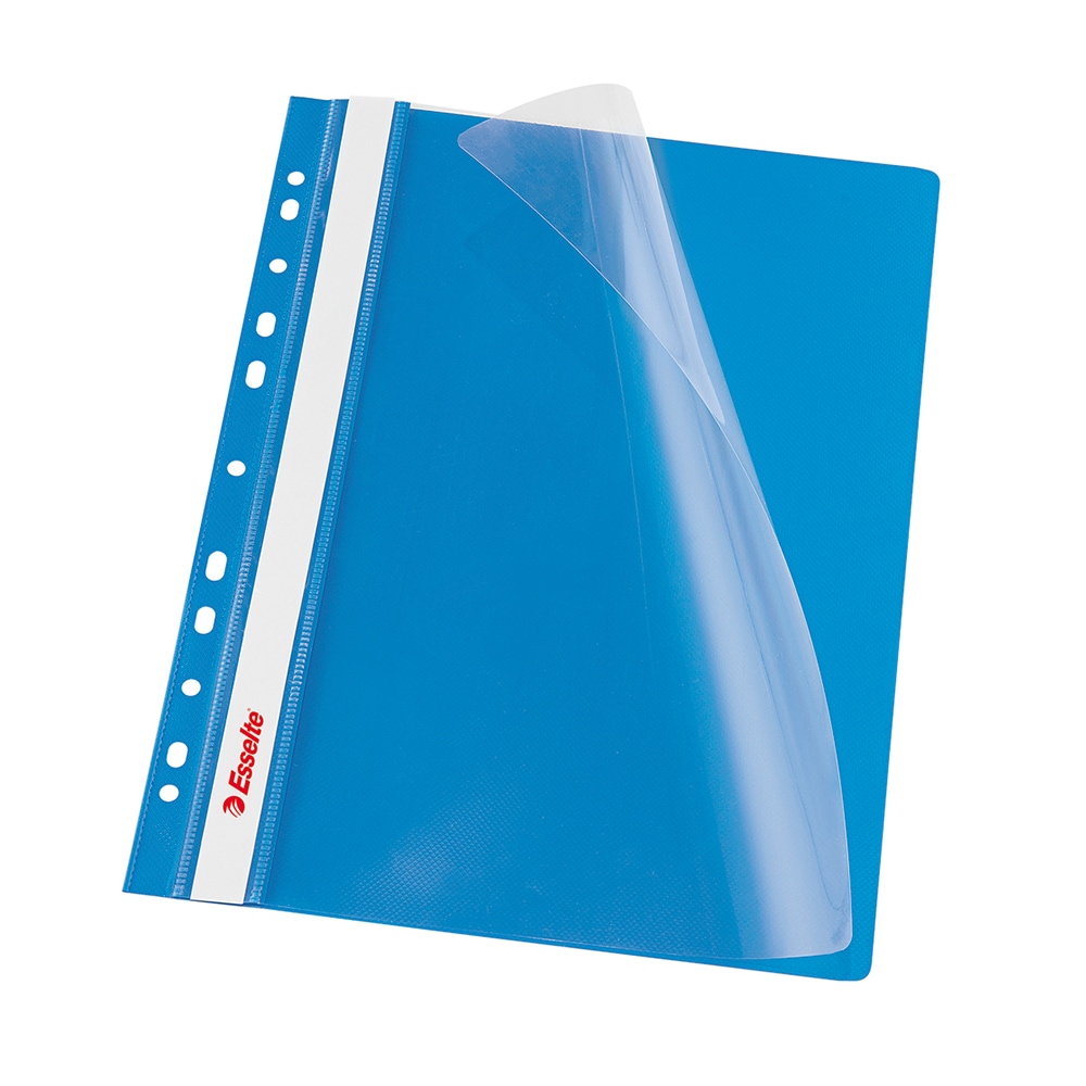 Dosar cu sina ESSELTE, A4, plastic, 10 bucati, albastru