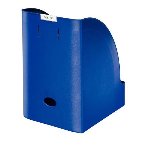 Suport documente LEITZ Plus, plastic, 3 compartimente, albastru