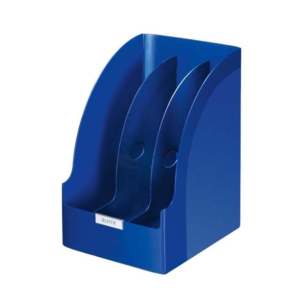 Suport documente LEITZ Plus, plastic, 3 compartimente, albastru