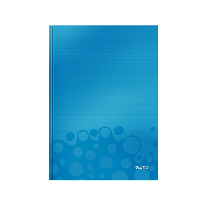 Caiet de birou LEITZ WOW, matematica, A4, 80 file, legatura lipita, albastru metalizat