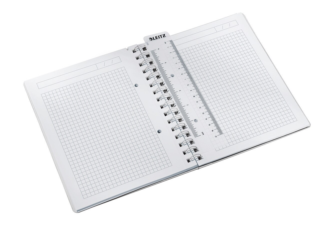 Caiet de birou LEITZ, matematica, A5, 80 file, legatura spirala, verde