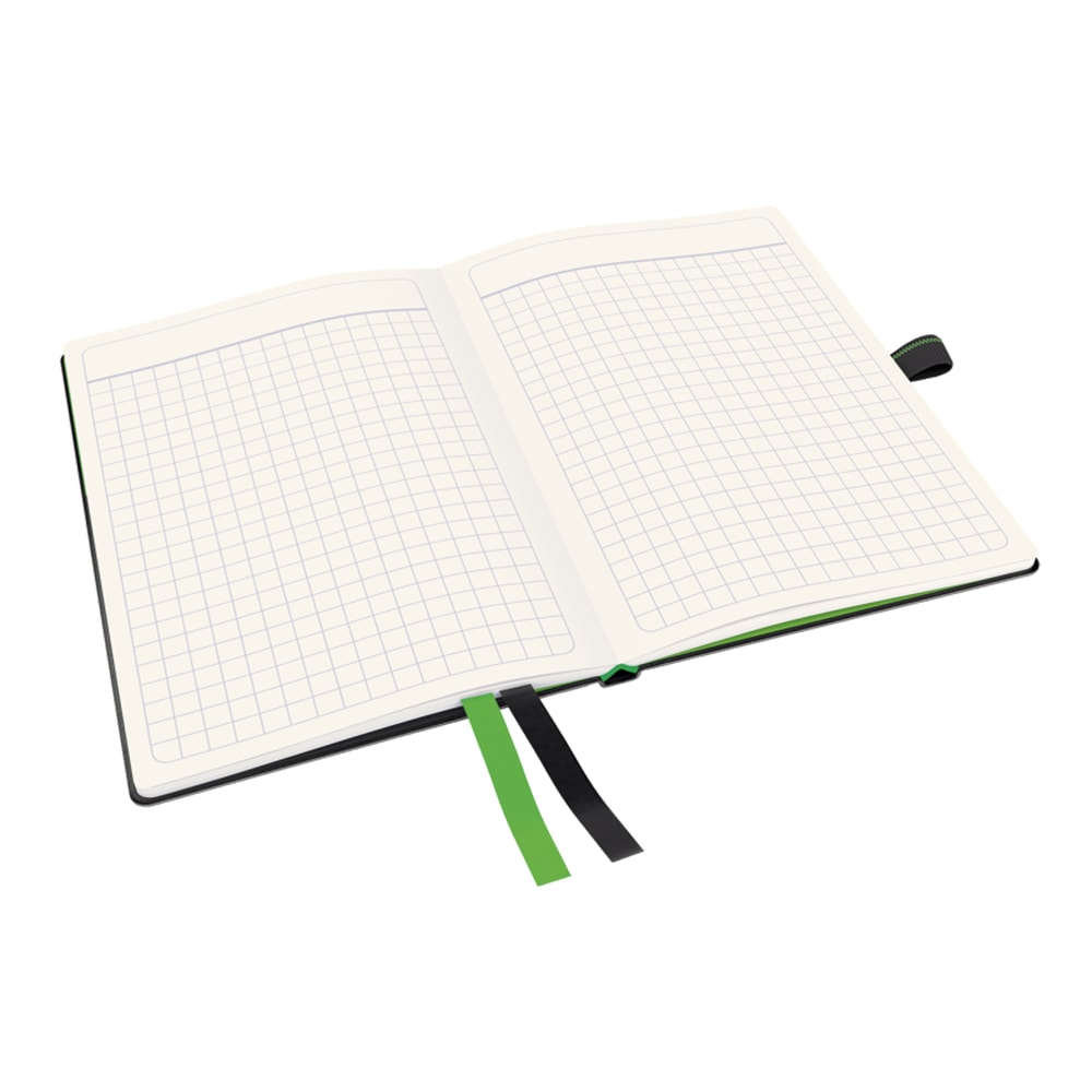 Caiet de birou LEITZ, matematica, A5, 80 file, legatura lipita, negru
