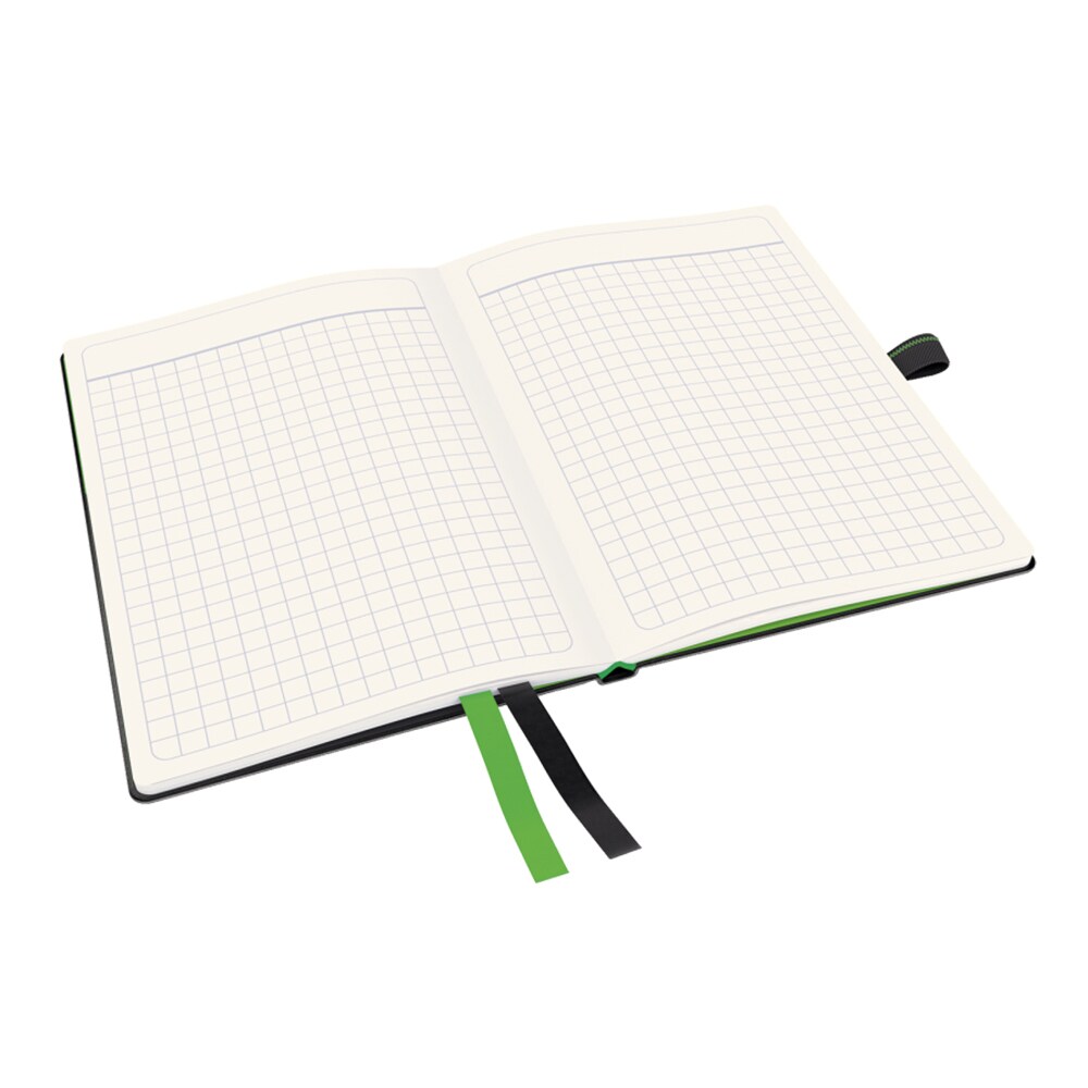 Caiet de birou LEITZ, dictando, A6, 80 file, legatura lipita, negru