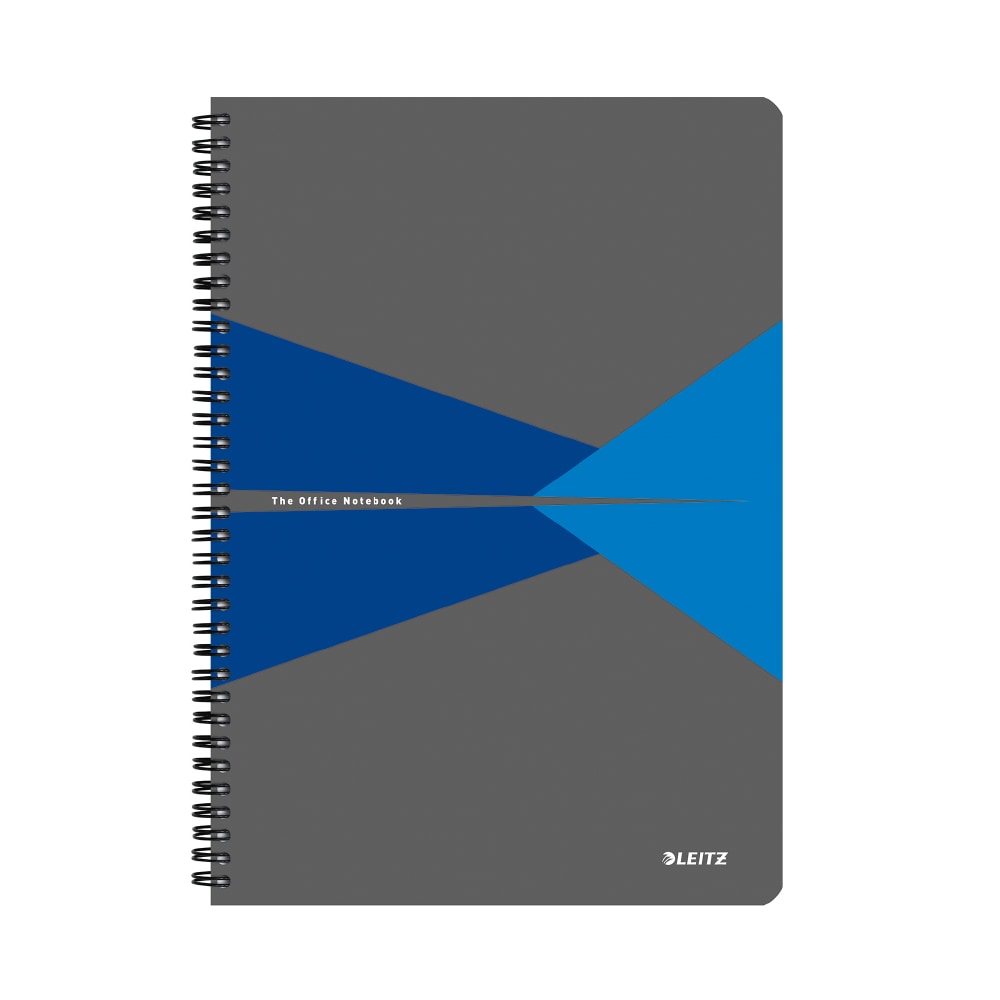 Caiet de birou LEITZ, matematica, A5, 90 file, legatura spirala, albastru