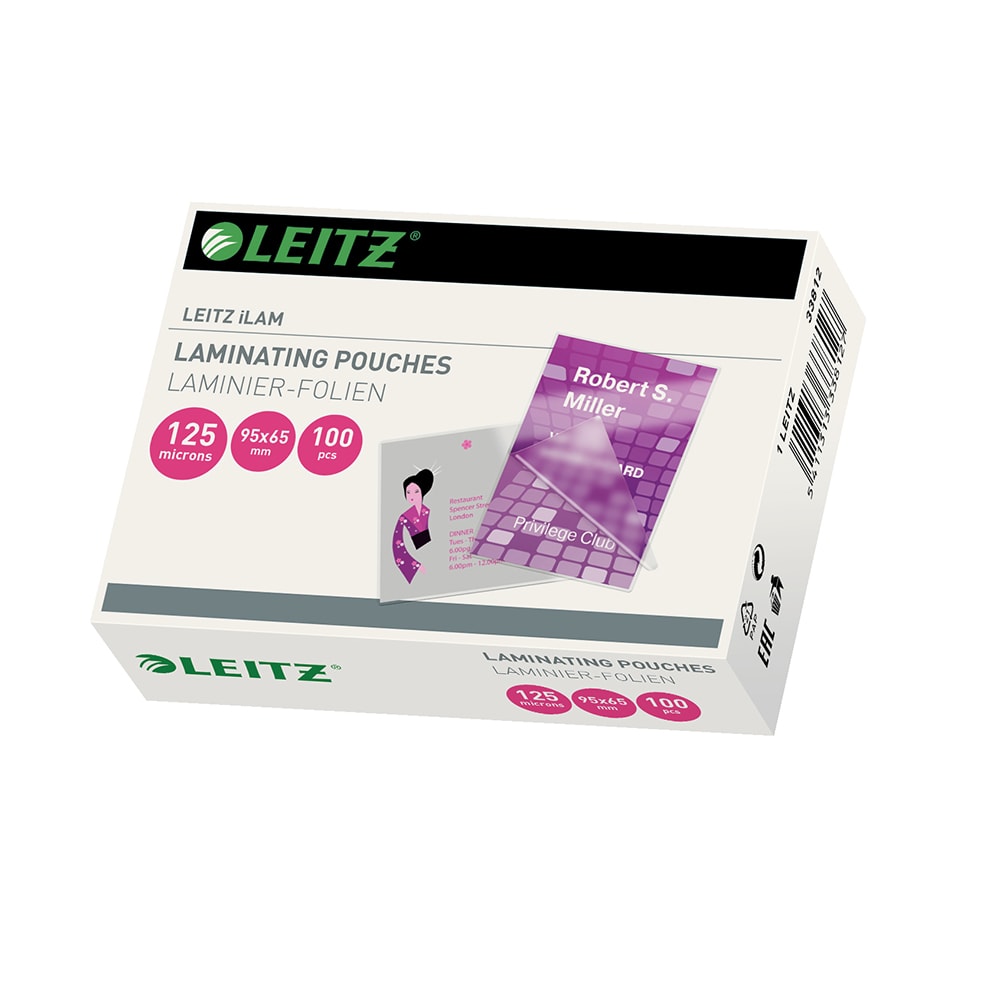 Folie laminat LEITZ Mini, 125 microni, 100 bucati