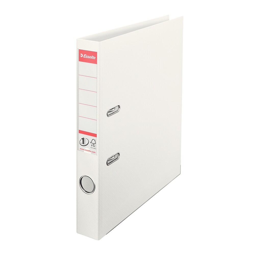 Biblioraft plastifiat ESSELTE Standard, A4, 50 mm, alb