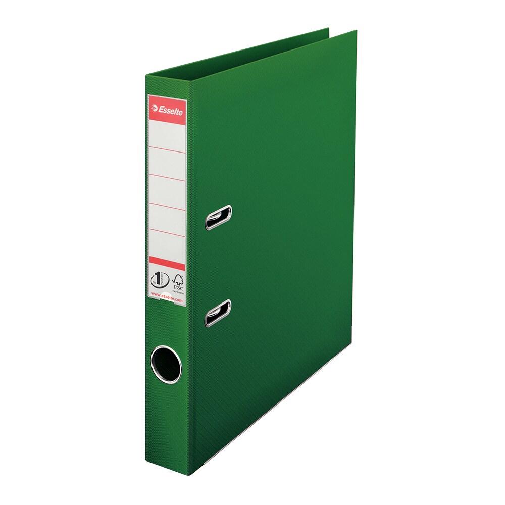Biblioraft plastifiat ESSELTE Standard, A4, 50 mm, verde