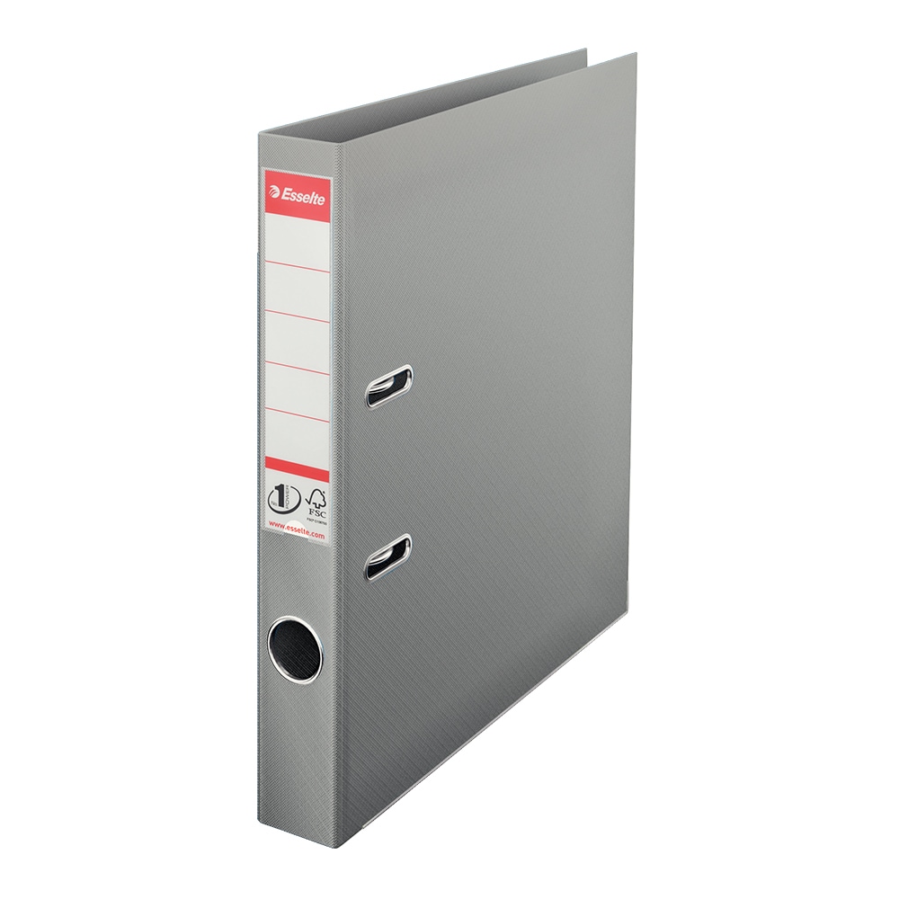 Biblioraft plastifiat ESSELTE No.1 Power, A4, 50 mm, gri