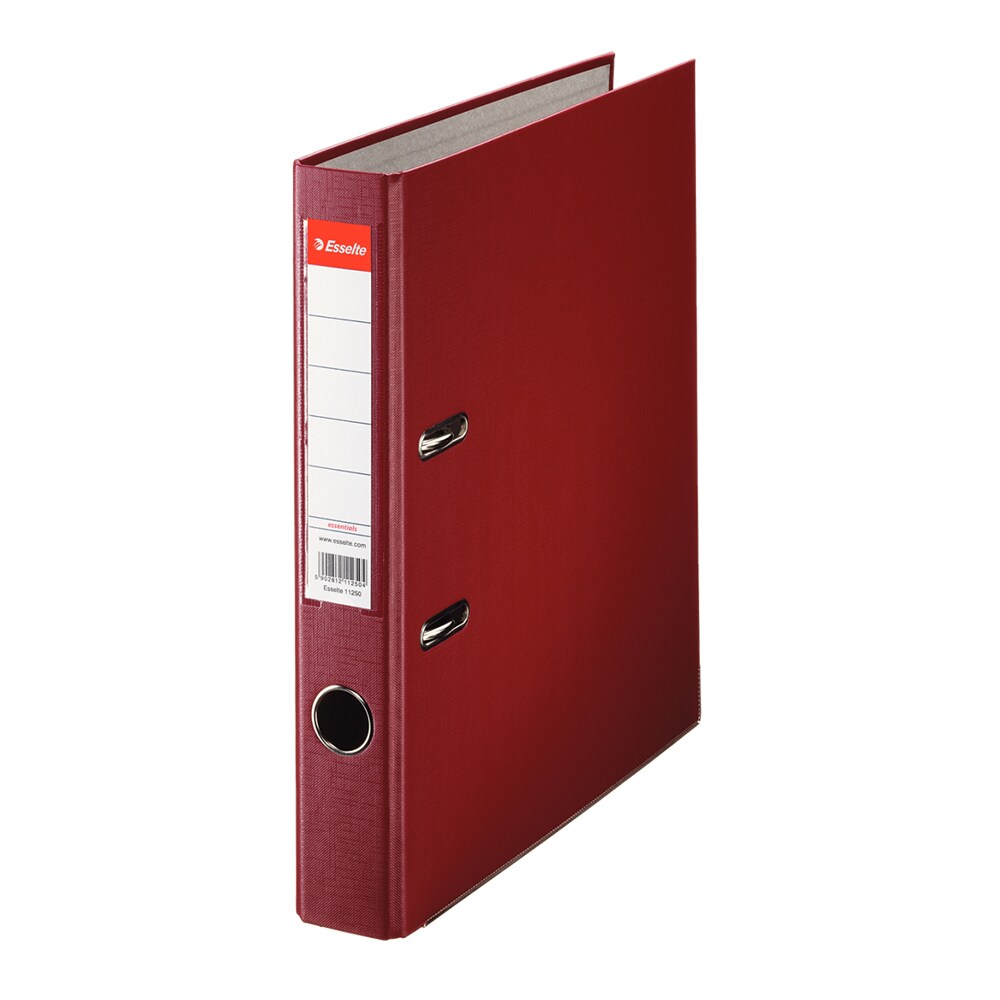 Biblioraft plastifiat/cartonat ESSELTE Economy, A4, 50 mm, visiniu