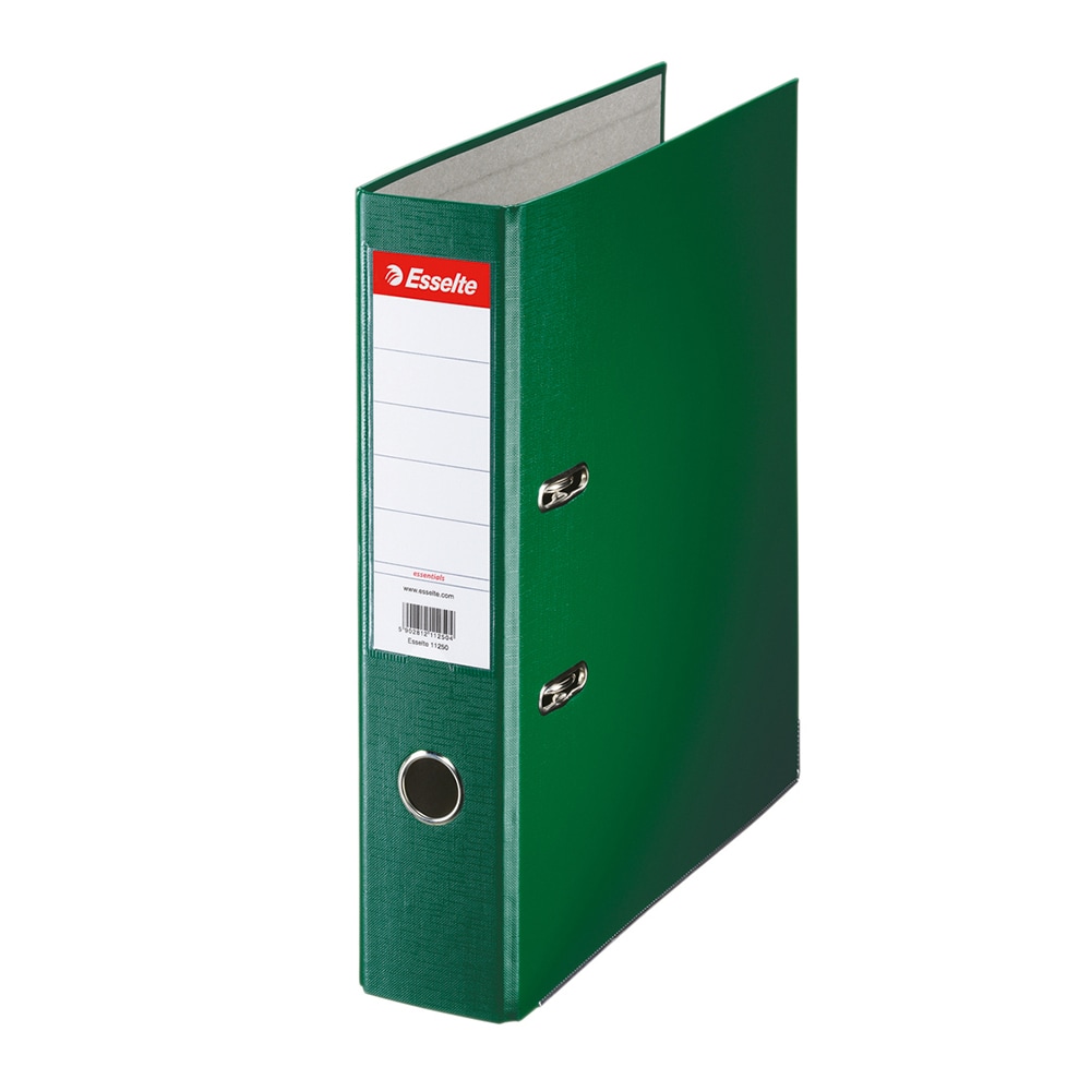 Biblioraft plastifiat/cartonat ESSELTE Economy, A4, 75 mm, verde