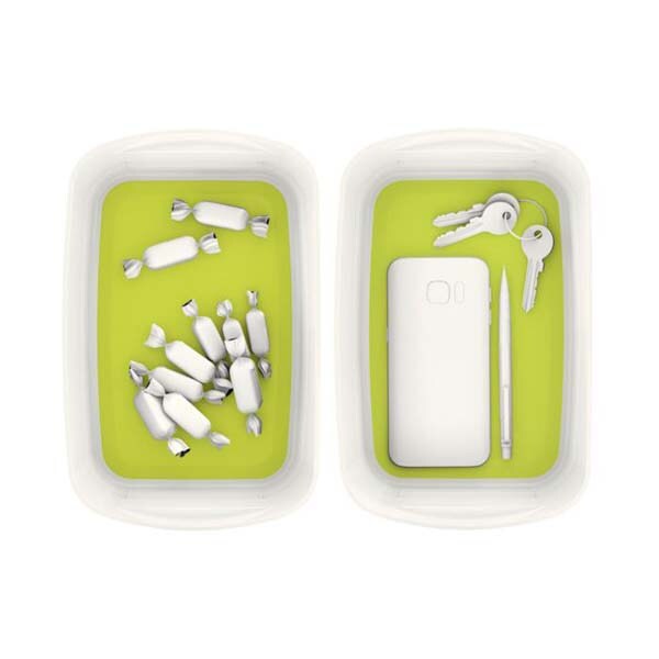 Cutie depozitare LEITZ MyBox, plastic, alb-verde