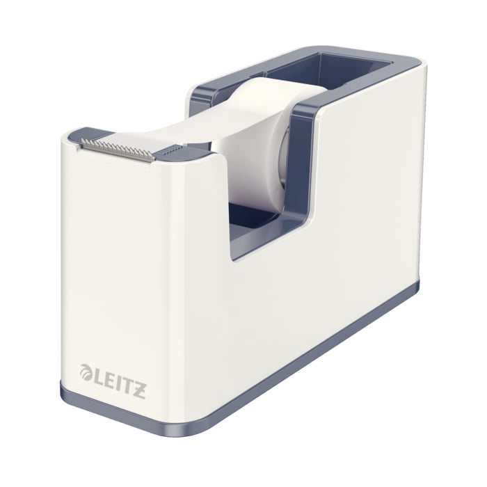Dispenser banda adeziva LEITZ WOW, alb-gri