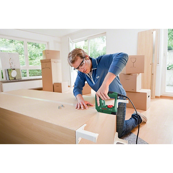 Capsator electric BOSCH PTK 14 EDT, 30 percutii, verde