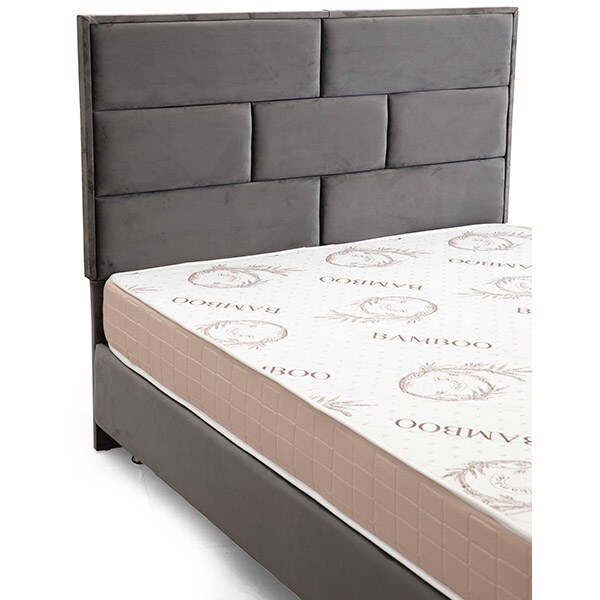 Saltea relaxa ESHO Molly, 160 x 200 cm, Spuma memorie, Fermitate medie, alb-bej