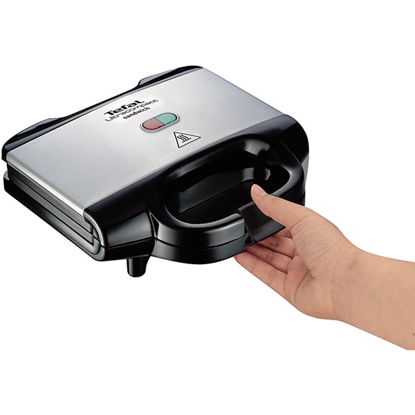 Sandwich maker TEFAL Ultracompact SM157236, 700W, negru-argintiu