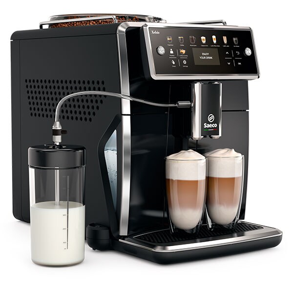 Espressor automat SAECO Xelsis SM7580/00, 1.7l, 15 bar, HygieSteam, AquaClean, negru-argintiu