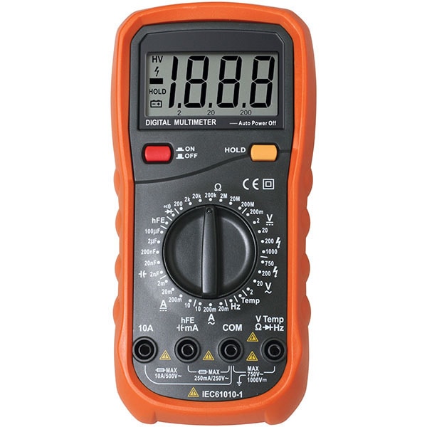 Multimetru digital SMA 64, 9V, ecran digital