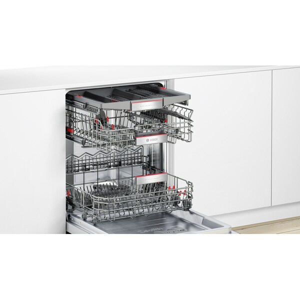 Masina de spalat vase incorporabila BOSCH SME68TX26E, 14 seturi, 8 programe, 60 cm, Clasa A+++, panou comanda gri