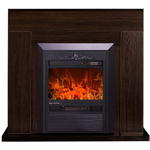 Semineu electric ART FLAME Agnes wenge & Cristina, 2000W, Focar 3D, Telecomanda, maro inchis