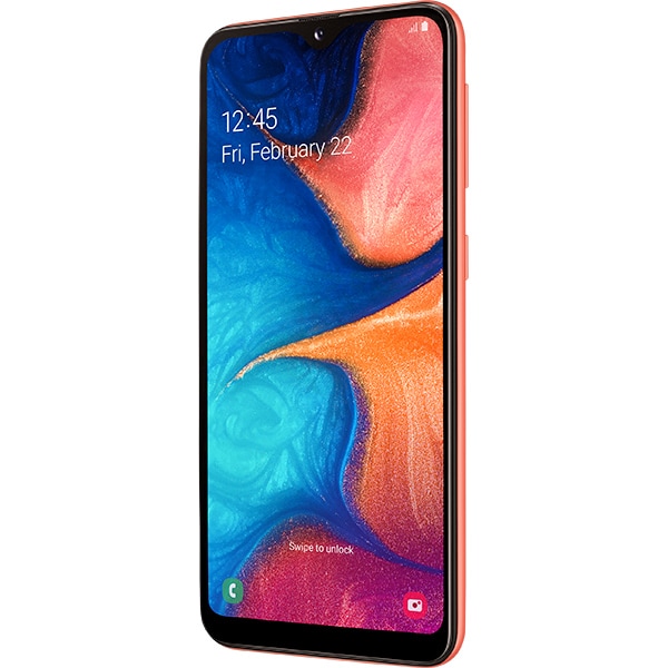 SAMSUNG Galaxy A20e, 32GB, 3GB RAM, Dual SIM, Orange Coral