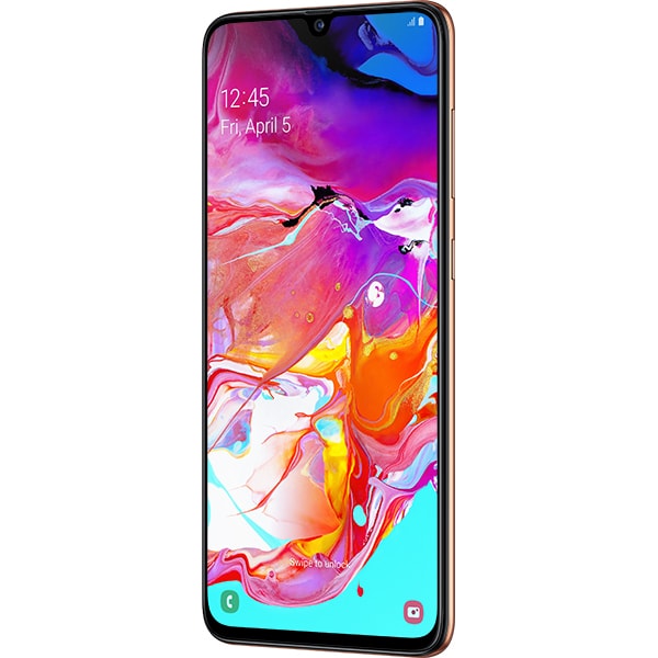 SAMSUNG Galaxy A70, 128GB, 6GB RAM, Dual SIM, Coral