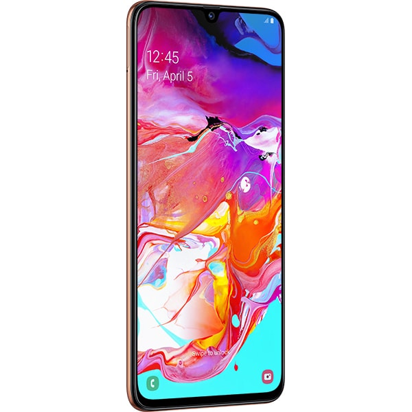 SAMSUNG Galaxy A70, 128GB, 6GB RAM, Dual SIM, Coral