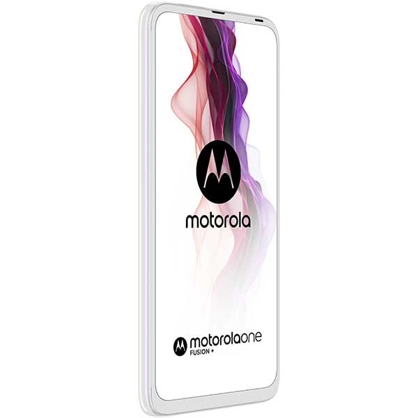 Telefon MOTOROLA One Fusion+, 128GB, 6GB RAM, Dual SIM, Moonlight White