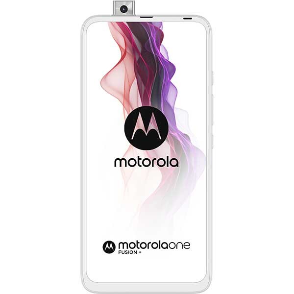 Telefon MOTOROLA One Fusion+, 128GB, 6GB RAM, Dual SIM, Moonlight White