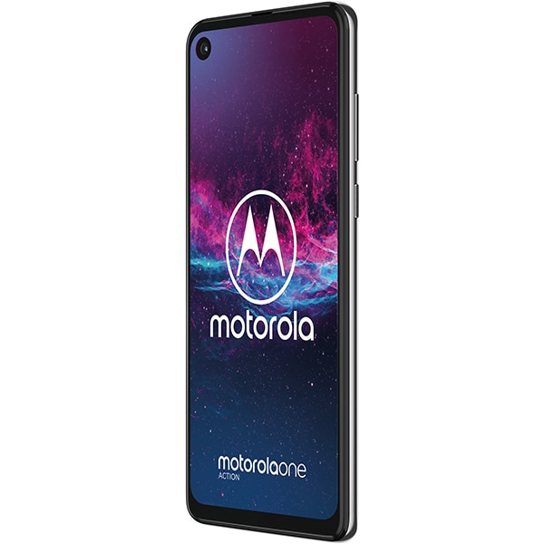 Telefon MOTOROLA One Action, 128GB, 4GB RAM, Dual SIM, White