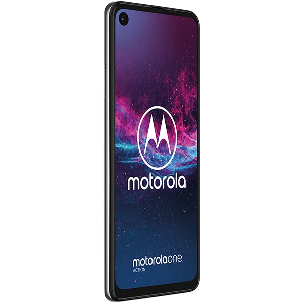Telefon MOTOROLA One Action, 128GB, 4GB RAM, Dual SIM, White