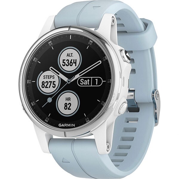 Smartwatch GARMIN Fenix 5S Plus Android/iOS, silicon, Silver/White