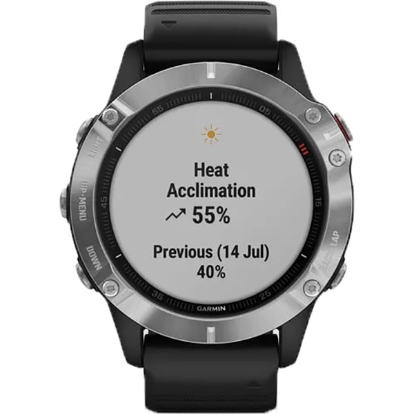 Smartwatch GARMIN Fenix 6, 47mm, Android/iOS, silicon, negru