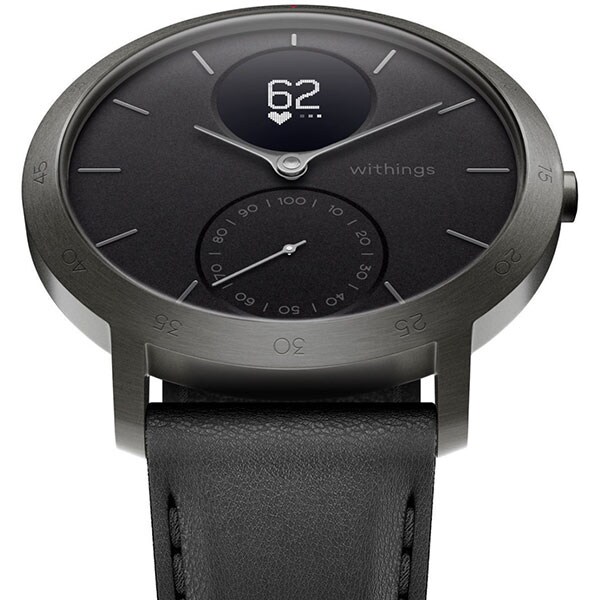 Smartwatch WITHINGS Steel HR 40mm Limited Edition, Android/iOS, silicon, Slate Grey/Black
